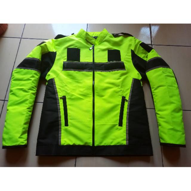 Jaket taslan touring stabilo (polosan)