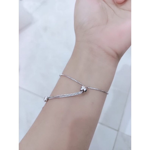 gelang serut mp listring / gelang perak asli silver925 lapis emas/ gelang fashion wanita import