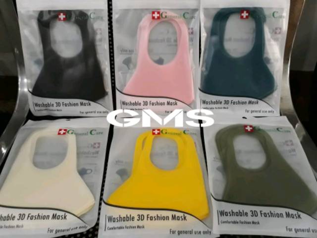 Masker Washable 3D General Care Per Pack isi 2 Pcs  / Fashion Mask