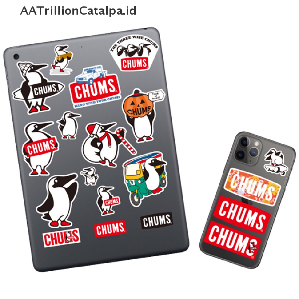 Aatrillioncatalpa Stiker Motif Patagonia / Chums Untuk Laptop / Snowboard / Helm