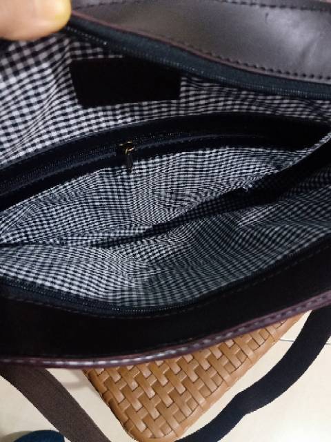 Tas selempang tas kerja tas laptop model selempang kulit asli