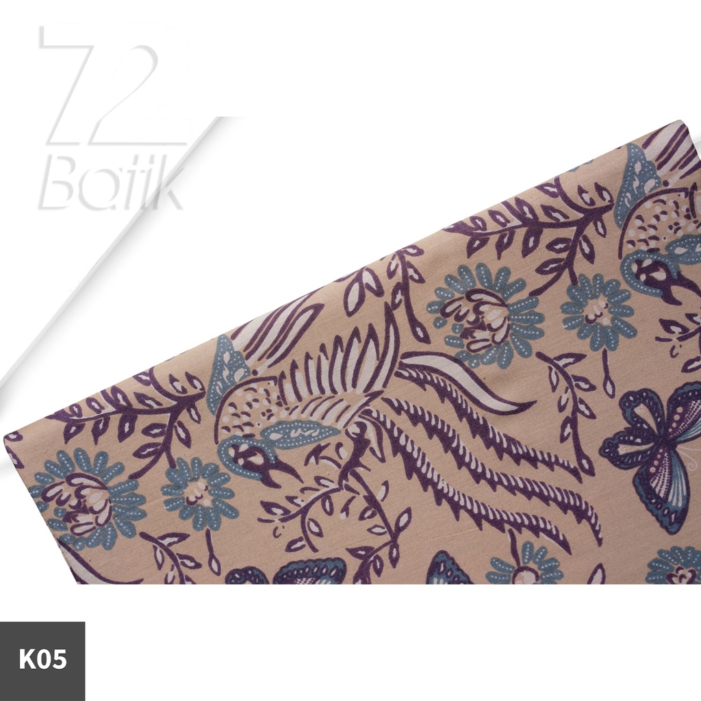 KAIN BATIK PREMIUM Bahan Katun Motif Kupu Kupu Two Tone Pagi Sore Warna Cream 721613 Cap 72 Jarik Jarit Samping Kebat Panjang Batik Katun Modern Premium Bahan Seragam Batik Pernikahan Kantor Keluarga Murah Kamen Jadi Batik Bali Lembaran