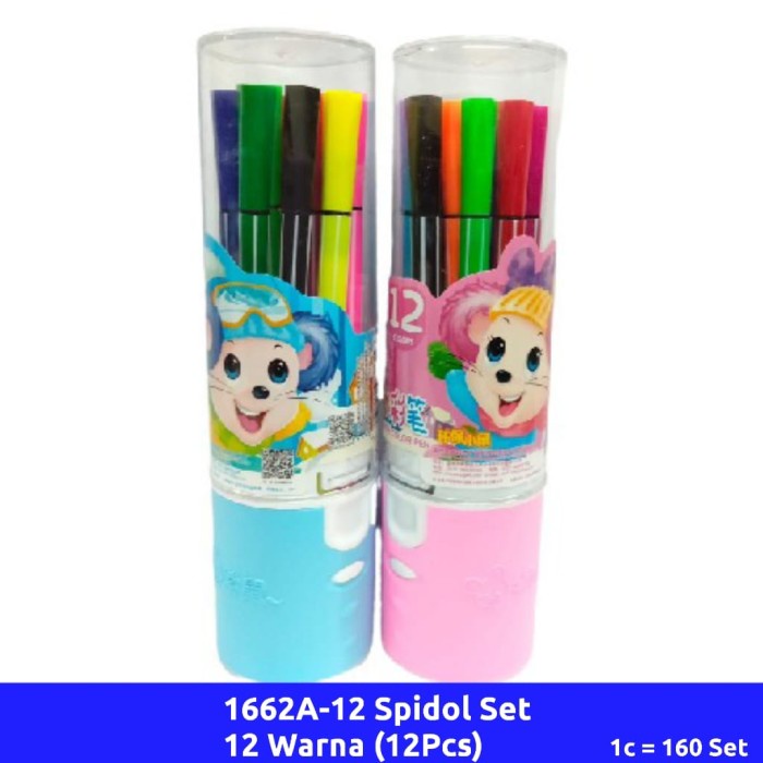 

[CALLISTA] 1662A-12 Spidol Set isi 12 Warna (12set)
