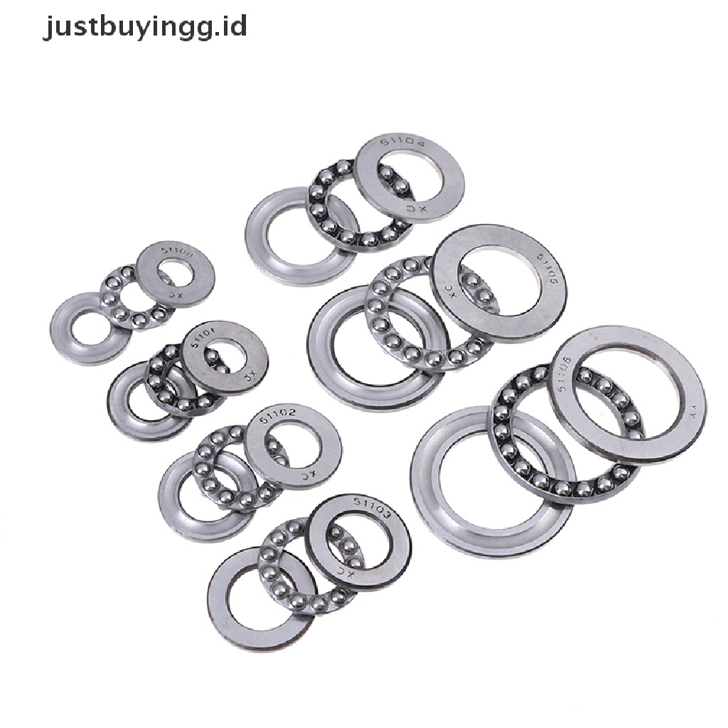 (Justbuyingg.Id) Thrust Ball Bearing 3 Bagian Seri 51100 51100 Ke 51106 Id