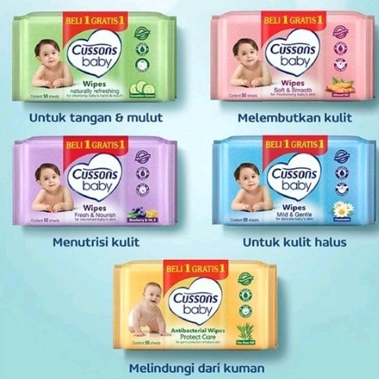 (2 X 45 sheet) cussons baby wipes