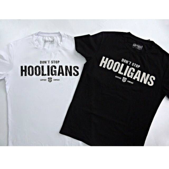 Tshirt baju kaos hooligan england sepak bola persib bandung persija jakarta real pict bonek arema