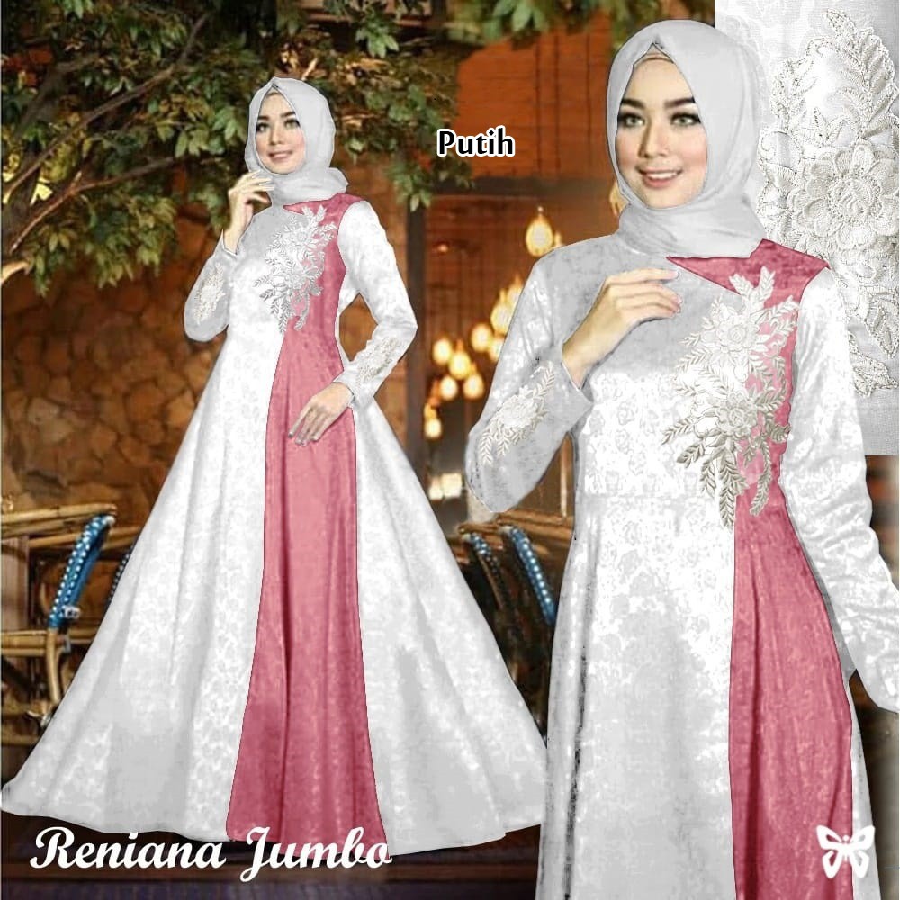 Maxi Reniana/Baju Gamis Wanita Terbaru/ Baju muslim Syari