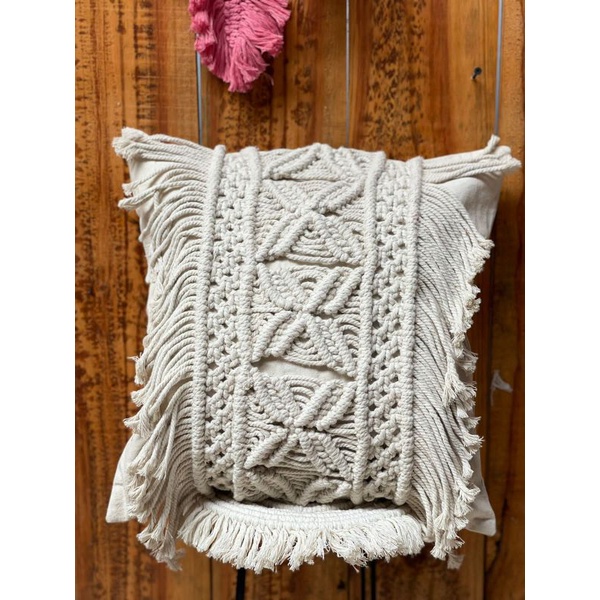 READY STOK) macrame sarung bantal/ macrame cover bantal/Dekorasi rumah