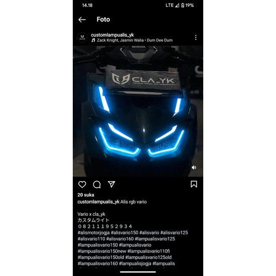 ALIS RGB RUNNING PREMIUM + alis bawah putih vario 160