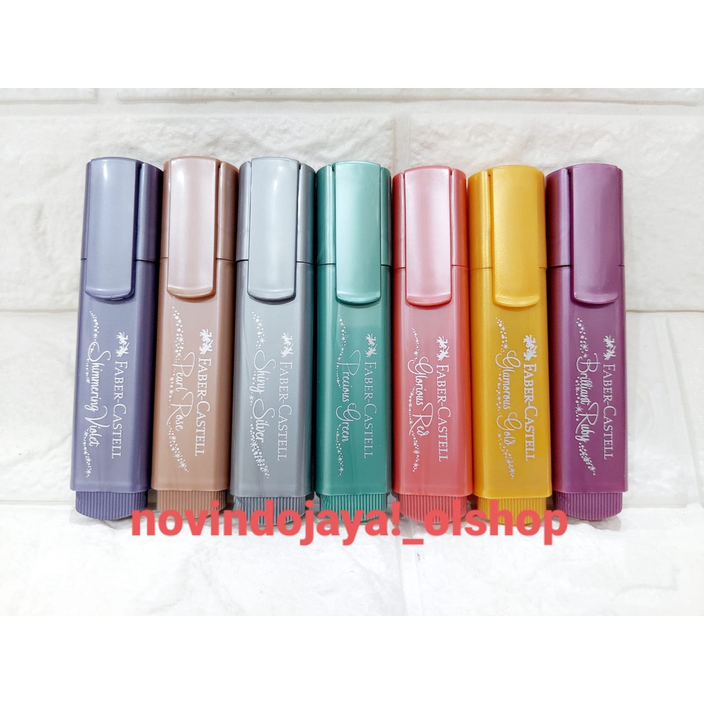 

TEXTLINER 46 METALIC FABER CASTELL 7 WARNA TERMURAH