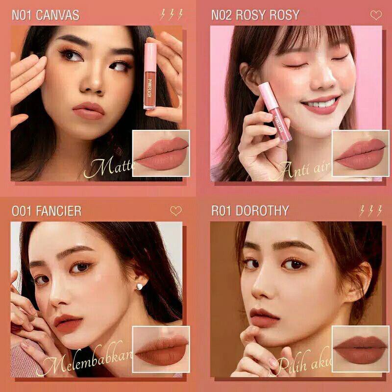 ~AB~ PINKFLASH Matte Lipstik Lembut Tahan Lama Pelembab Pigmentasi Tinggi PF-L01