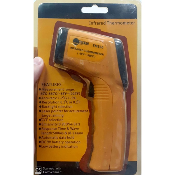 

Dijual Termometer Infrared Thermometer Tecman TM550 Termo teknik mesin Limited