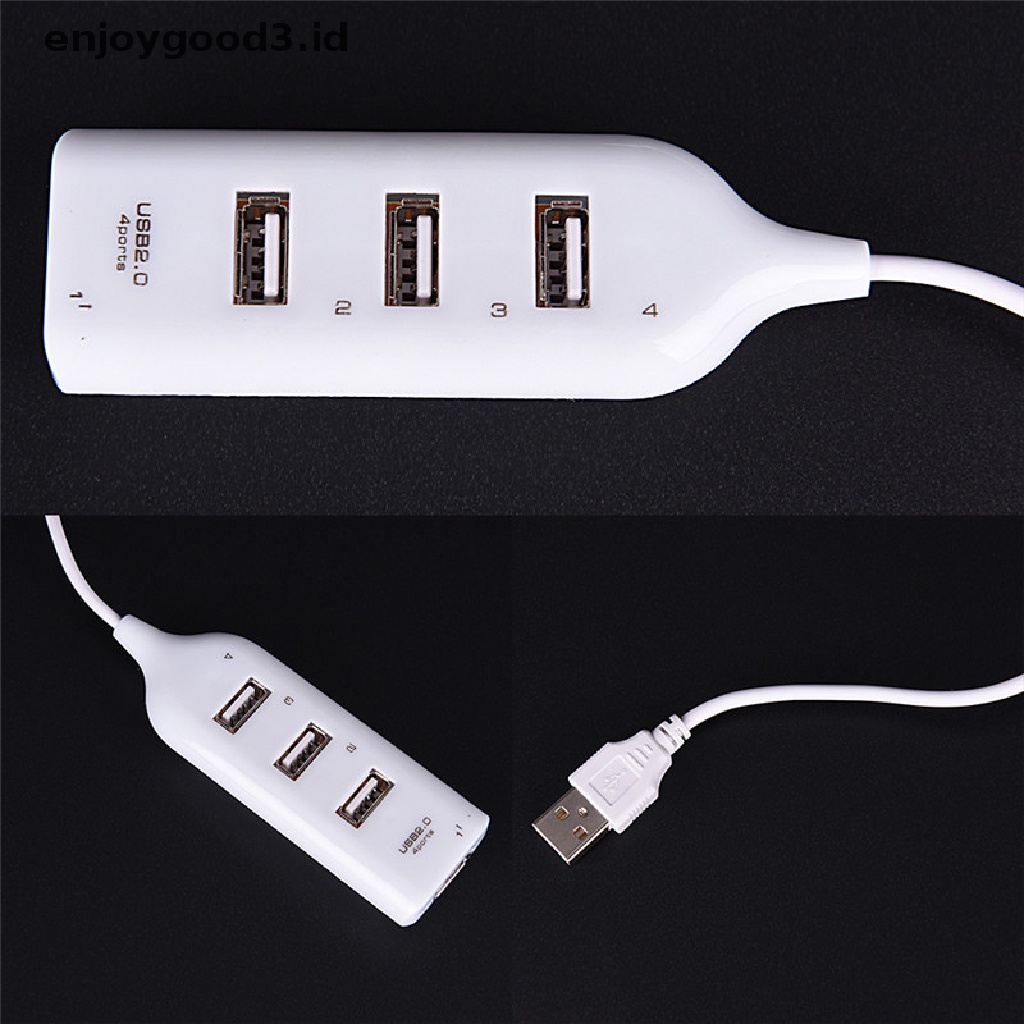 Hub Adapter Splitter 4 Port Usb 2.0 Kecepatan Tinggi Untuk Pc / Komputer / Laptop Hg