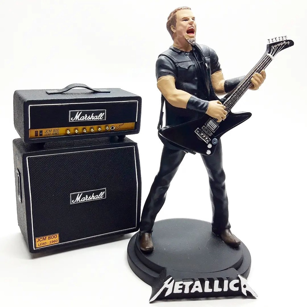 Action Figure James Hetfield Metallica Excluisve Plus Miniatur  Sound Marshall JCM 800