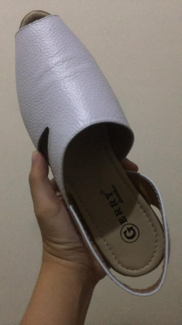 Sepatu Wanita Kulit Asli Model Tutong Tali Terbaru Sol Karet Hak 3 Cm Kulit Sapi Asli Garut