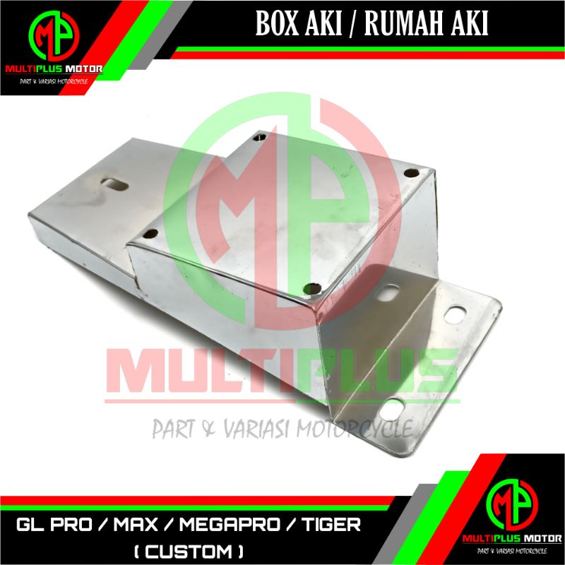 Box Box Kotak Rumah aki accu tempel custom kastem,GL PRO,GL MAX,TIGER,MEGAPRO,MEGA PRO,CB