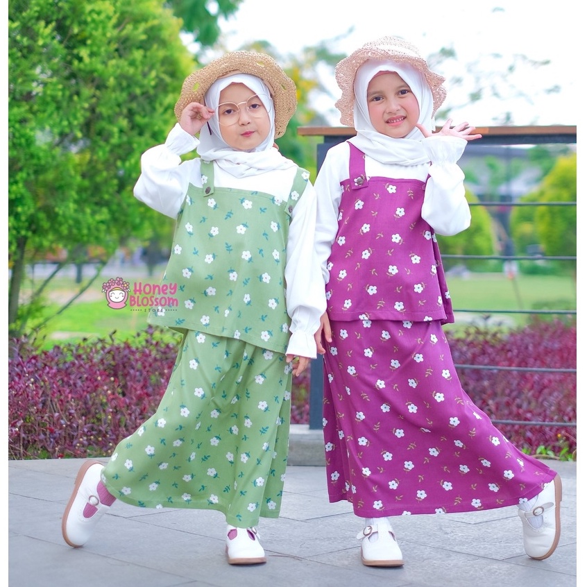 HoneyBlossom - baju muslim anak perempuan / baju muslim anak 1,2, 3,4,5 tahun alyssa series