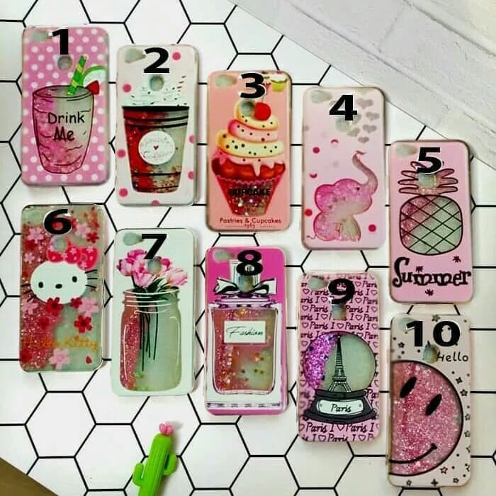 Jual Case Jelly Pinky Water Sand Glitter Iphone 6, 7 Plus, X, XR, XS