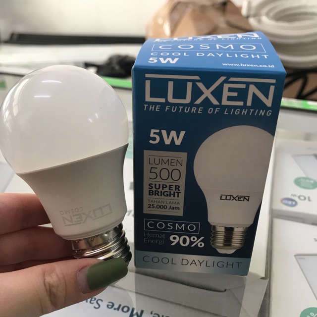 Luxen Lampu Led Bulb 5w 5 Watt 5 W 5Watt 5W Lampu Garansi 1 Tahun