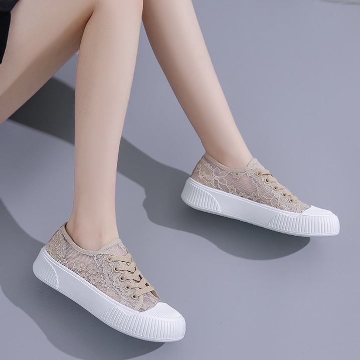 TBIG [COD] Sepatu Renda 9901 Sepatu Import Wanita Sepatu Korea Style Sekolah Kuliah