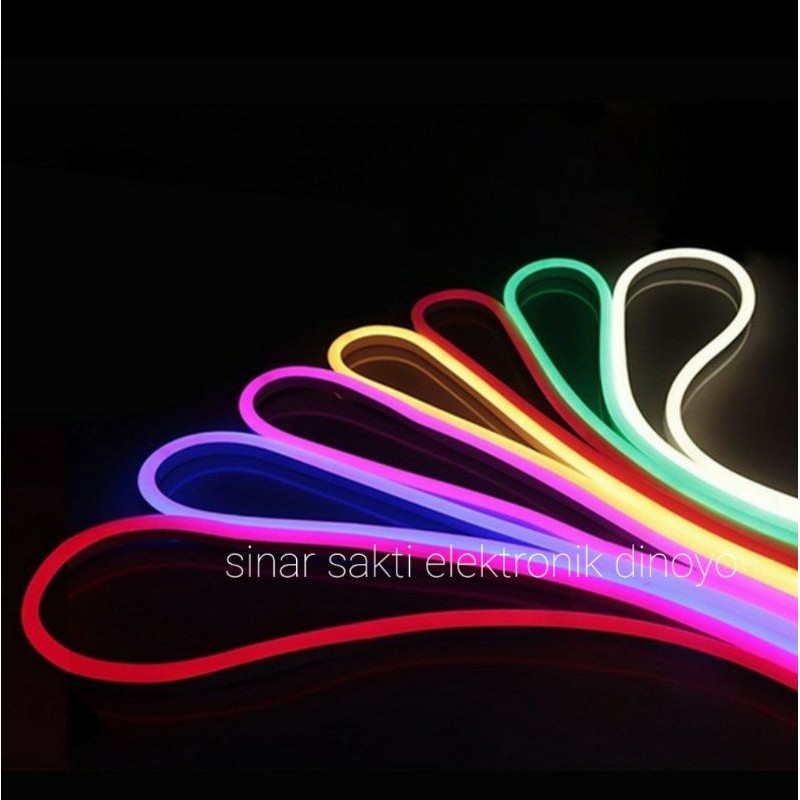 Lampu neon flex LED selang Flexible strip fleksible sign per meter ip 65 waterproof