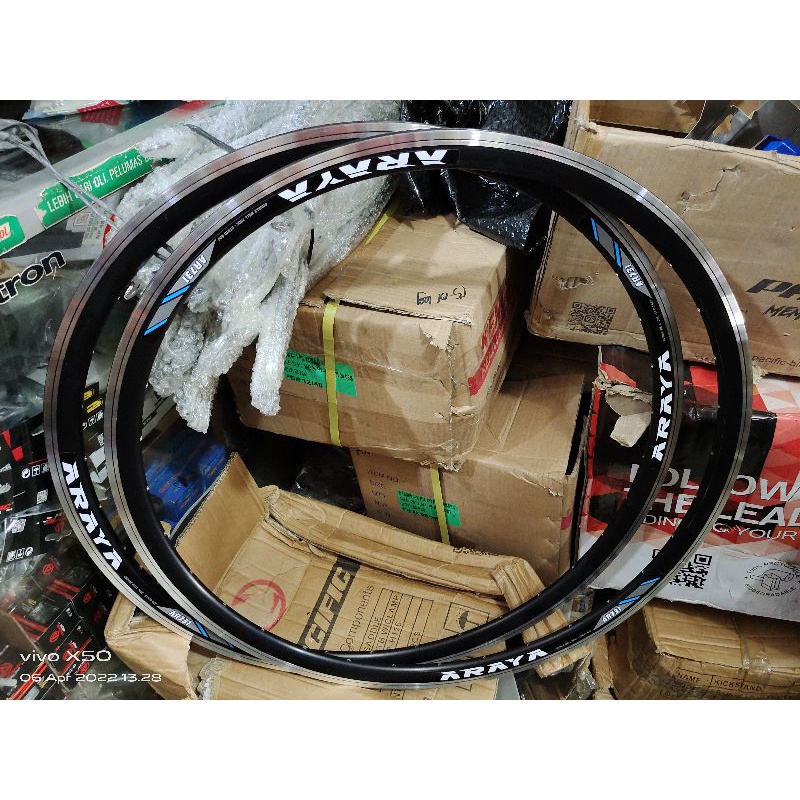 VELK SEPEDA ROADBIKE ATAU FIXIE 700C ATAU 622 MERK ARAYA SERI AR 731 HOLE 32