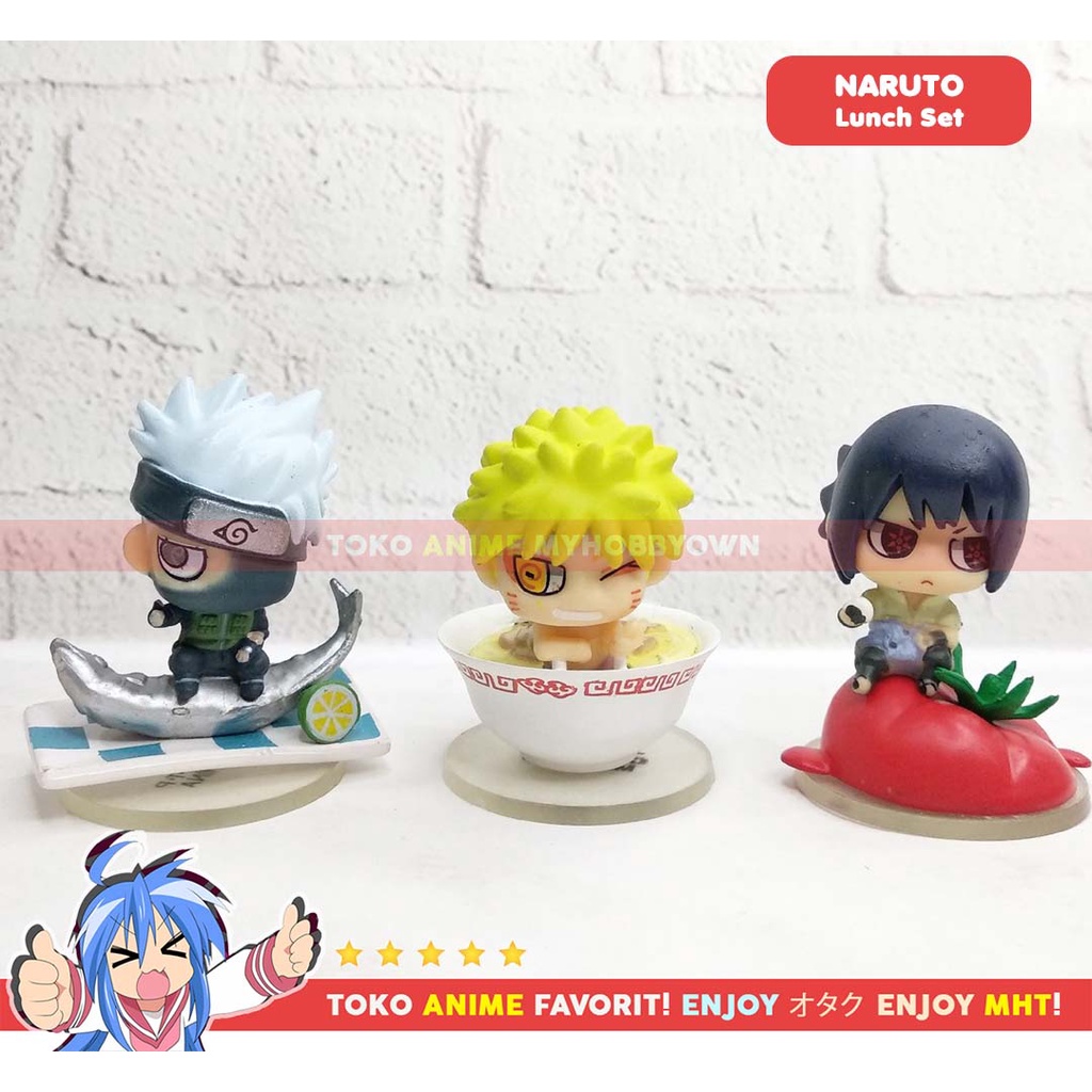 Figure Anime Naruto Lunch Box Uchiha Sasuke Kakashi Hatake Uzumaki