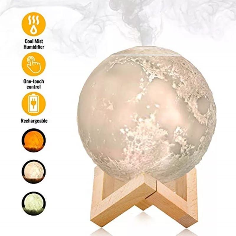 Moon Night Light Humidifier Diffuser Difuser Aromaterapi Aromatherapy Aroma Terapi