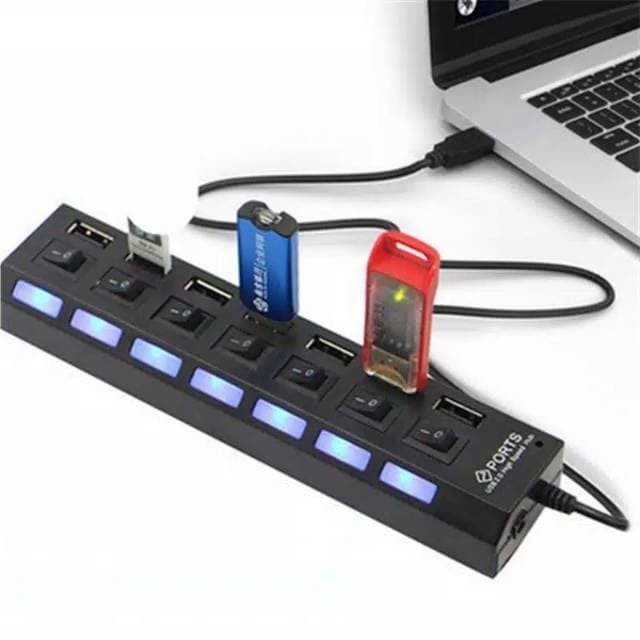 USB HUB 7 PORT/ 4 PORT /4 USB HUB / 7 USB HUB SWITH ON OFF LED USB 2.0