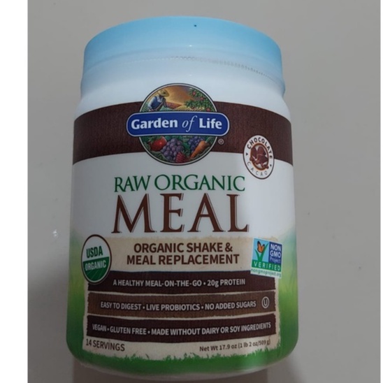 

Garden Of Life - Raw Organic Meal ,organic Shake Meal Replacement Rasa Coklat 509 g