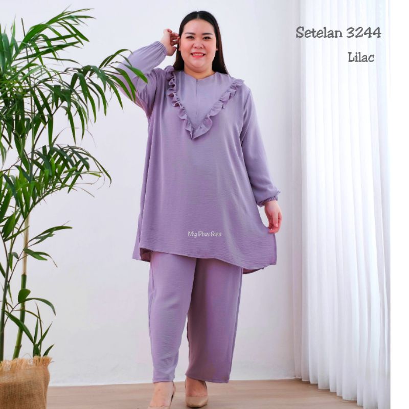 Setelan Jumbo Wanita 3244 Ld 130, Ld 145 cm