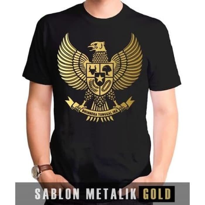 Kaos Tshirt Baju Obral Murah Combed 30S Distro EMAS BURUNG GARUDA iNDONESiA GOLD polos custom pria wanita keren kata anak dewasa COD Oversize Jumbo big over size besar cowok cewek laki perempuan lengan pendek t shirt garuda 17 agustus tahun merdeka timnas