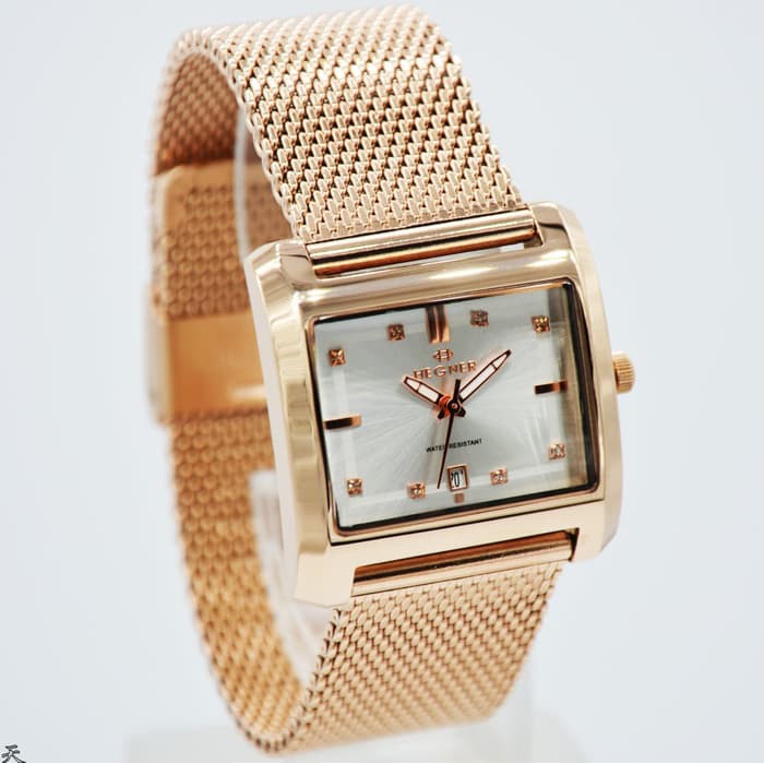 Jam Wanita Hegner 423 Gold Rosegold Original