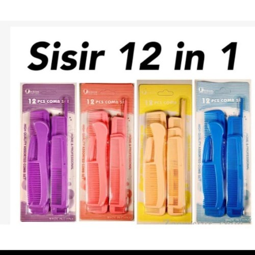 PAKET SISIR RAMBUT ISI 12/ SET SISIR RAMBUT ISI 12/ SISIR RAMBUT ANTI KUSUT/ SISIR RAMBUT BISA COD