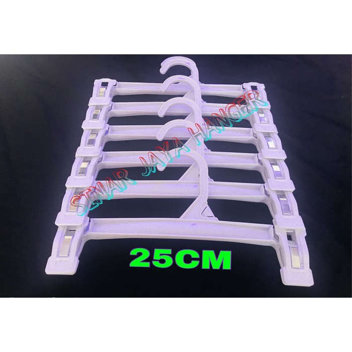 Hanger Jepit 25Cm | Gantungan Baju / Celana / Display toko