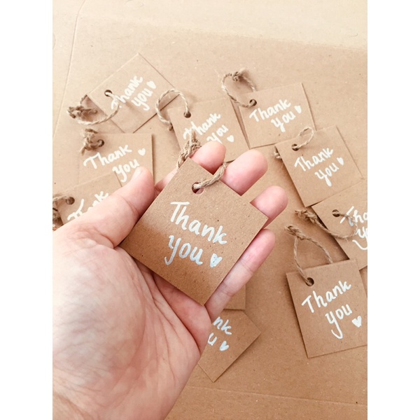 

Hang tag Thankyou vintage handmade