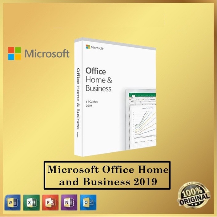 Microsoft Office Home and Business 2019 Original 1 PC Atau Mac