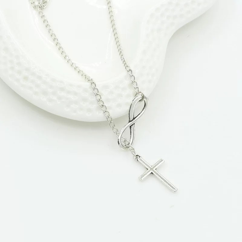 Kalung Wanita Salib Infinity Perak 925 Sterling Silver Nc.009