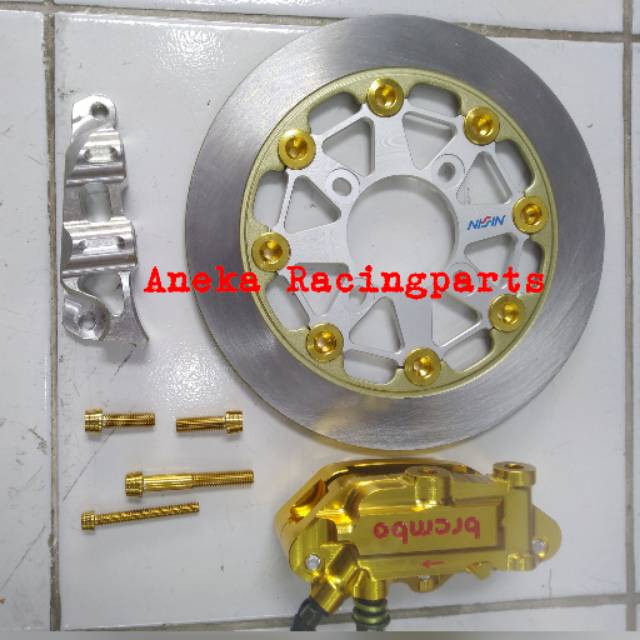 Paket Monoblok Disc Ukuran 220mm Beat Vario Mio Scoopy Ninja Fino Spacy  dll