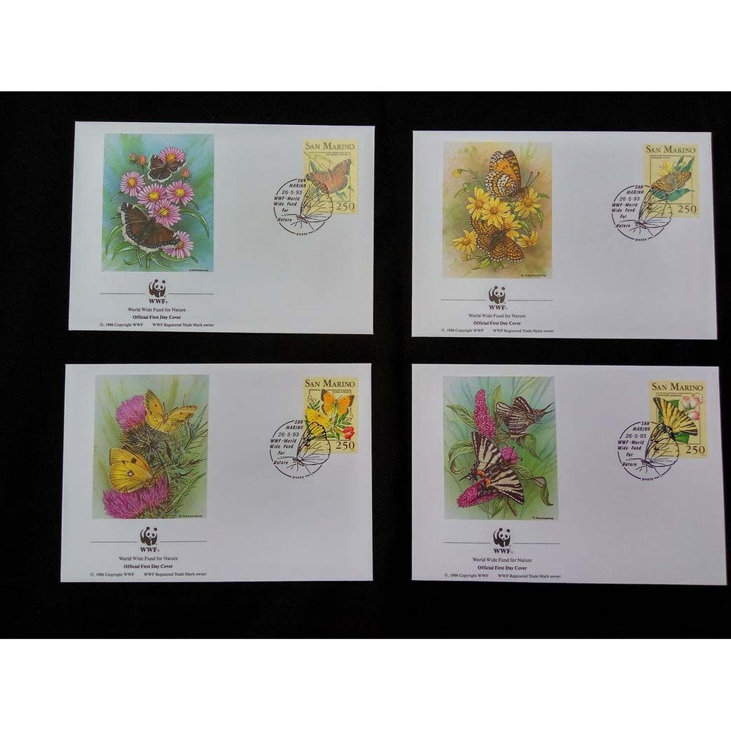 

142 SHP WWF Butterflies of San Marino 1993 San Marino