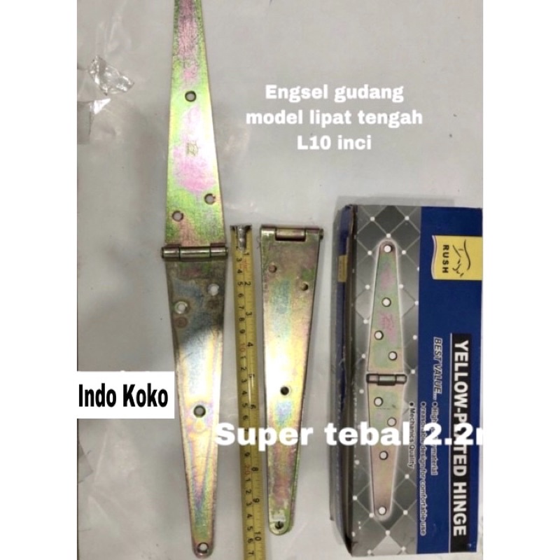 Engsel pintu gerbang L 10 heavy duty Engsel pintu garasi gudang L10"inci Engsel gerbang TEBAL