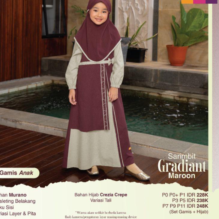 Harga TERMURAAH.. PROMO SARIMBIT NIBRAS GRADIAN MAROON # SARIMBIT NIBRAS KELUARGA 2022 # NIBRAS COUP