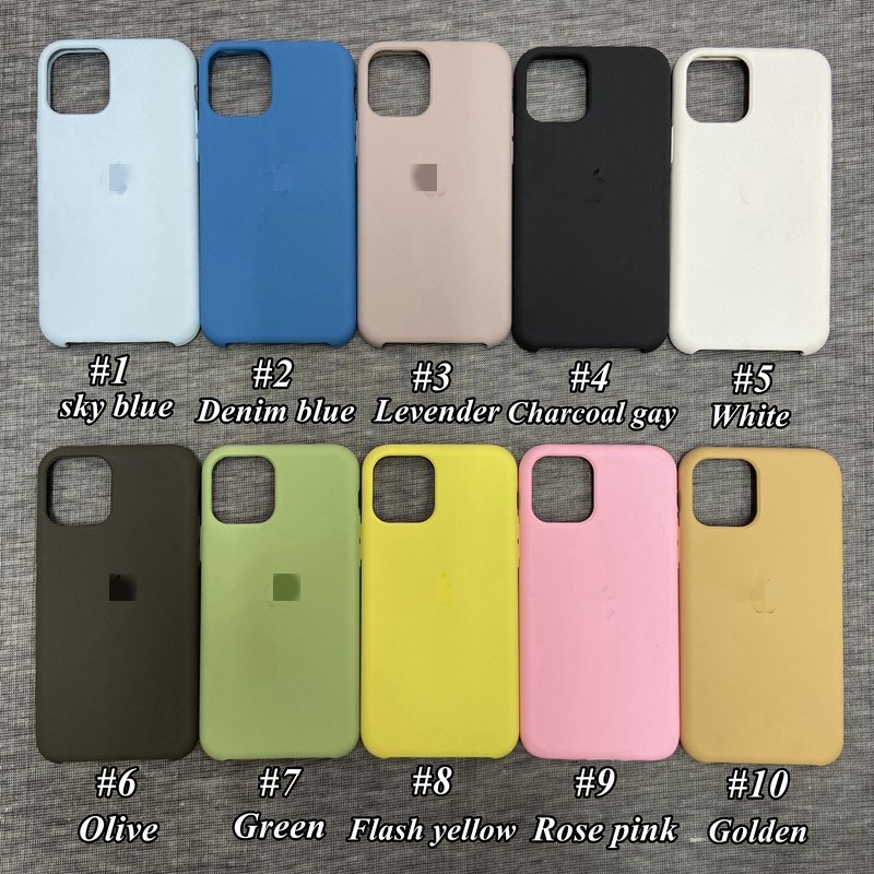 Soft case Silikon Cair 40 Warna cover iPhone 6 6s 7 8 plus X Xr Xs 11 pro max