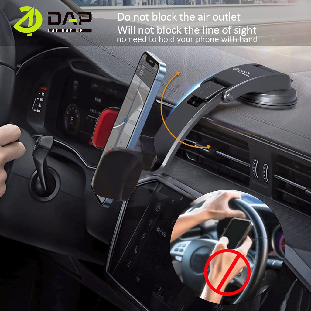 Car Holder dashboard dan Kaca DAP D-CZ4 Holder Mobil Phone Bracket