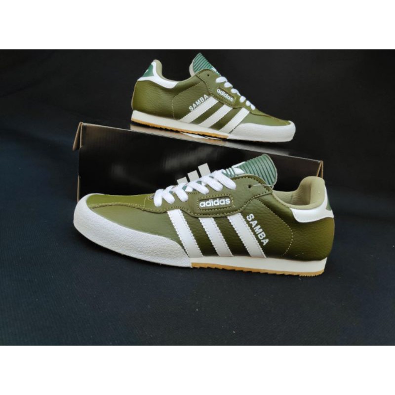 adidas SAMBARA sepatu pria hijau army