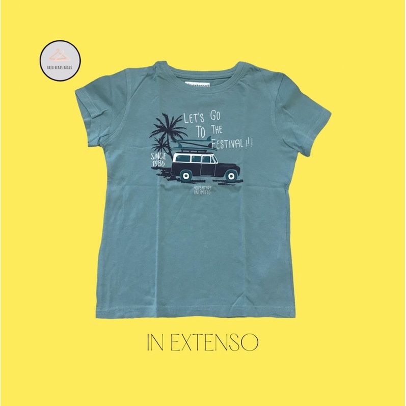 [READY STOCK] Kaos Anak Cowok Adem in extenso Second. 8thn ORI. Kondisi Bagus