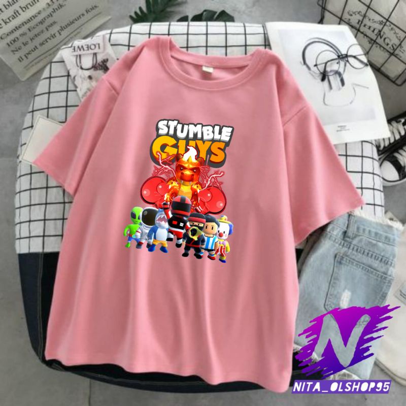 baju anak kaos anak atasan anak laki laki dan perempuan kaos stumble guys naga elektron