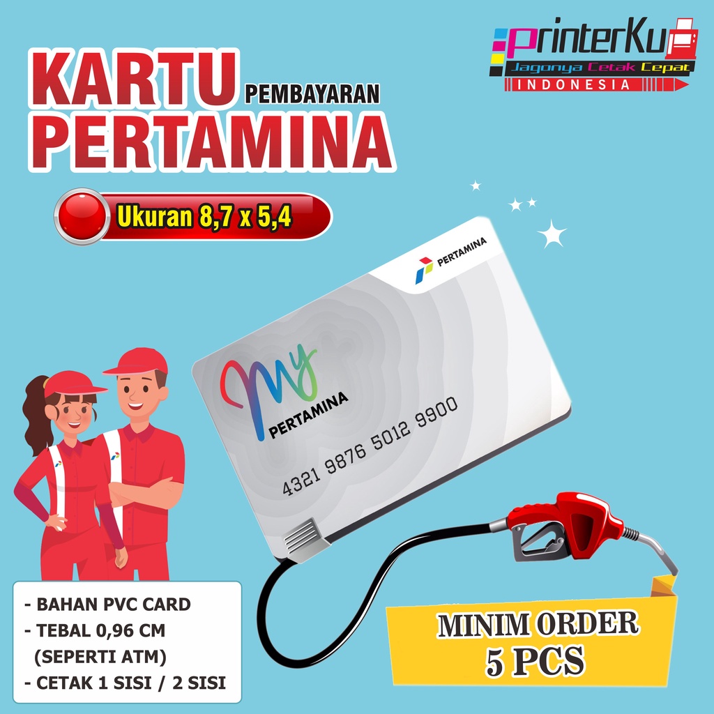 

CETAK KARTU MY PERTAMINA PVC 1 SISI / 2 SISI MURAH DAN BERKUALITAS TERBAIK