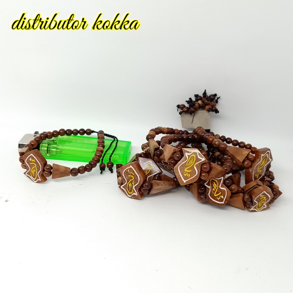 ( SUPER MURAH ) grosir 10 gelang kokka kaukah fukakah koka terompah coklat