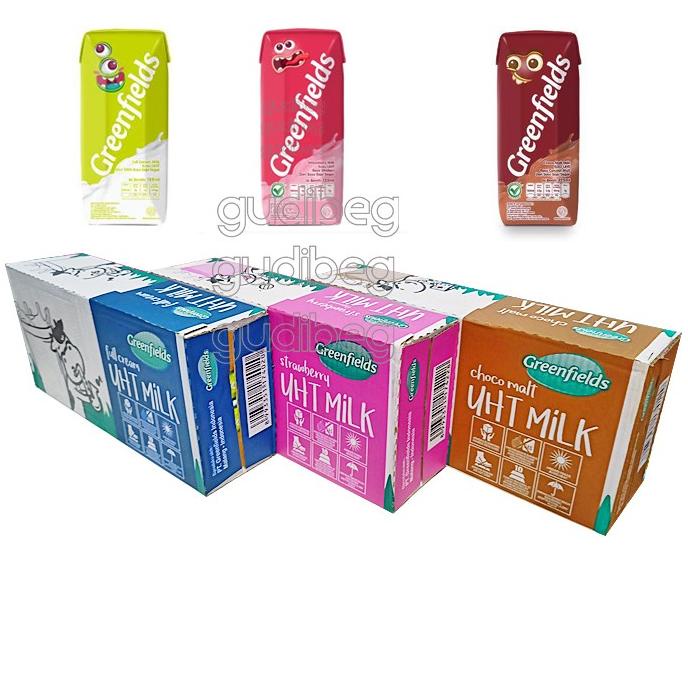 

READY COD Susu Greenfields UHT 125 ml isi 40 pcs Greenfield 125ml - ChocoMalt